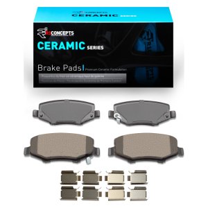 Dodge Nitro Brake Pads - Rear - R1 Concepts - R1 Ceramic Pads & Hardware Kit - `07-`18